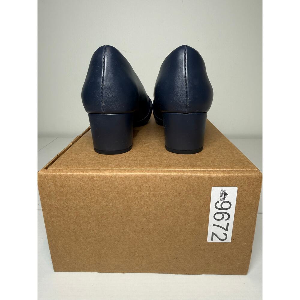 Easy Street Millie Women's Block Heel Pumps Navy Size 8.5 - Picture 6 of 7